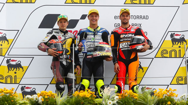 Подиум Moto2 Гран-При Германии 2014