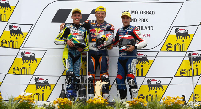 Подиум Moto3 Гран-При Германии 2014