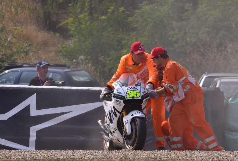 Кэл Крачлоу - падение, Гран-При Чехии, 2015, MotoGP