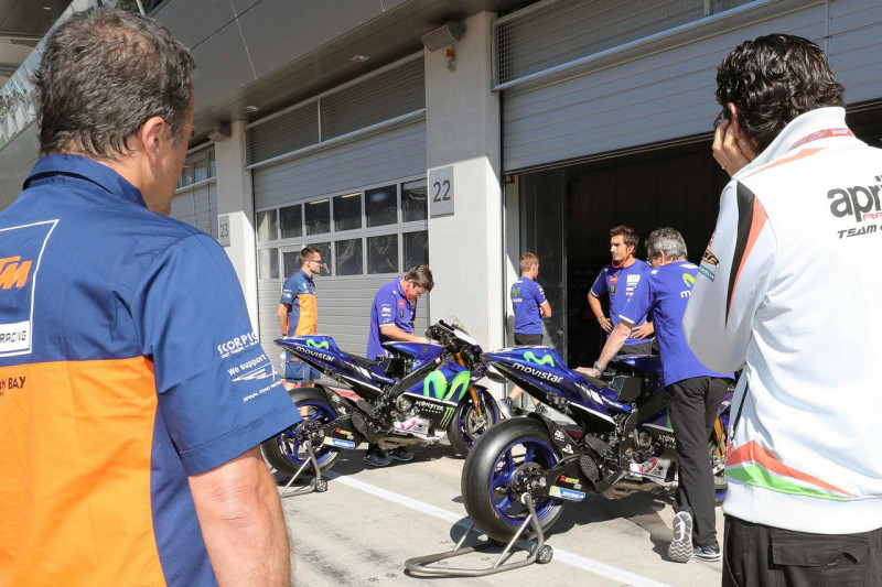 Мотоциклы Movistar Yamaha на тестах в Австрии 2016