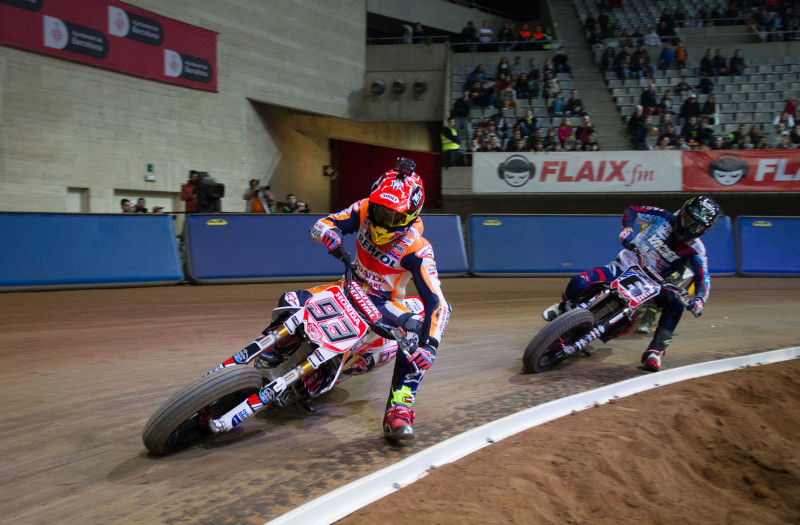 Маркес и Бейкер на Superprestigio Dirt Track 2016