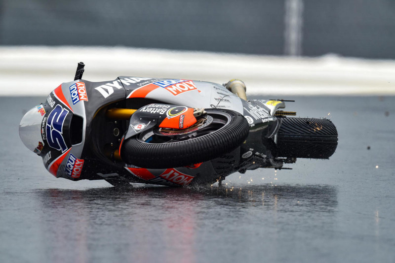 Дождевая тренировка Moto2 Гран-При Австрии 2017