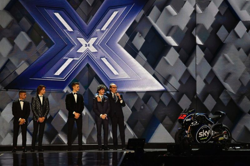 Презентация Sky Racing Team VR46 2018 на шоу X-Factor