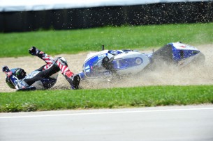 Падение Бэна Списа квалификация Гран-При Индианаполиса 2012