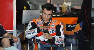 Дани Педроса тест Арагон MotoGP 2012