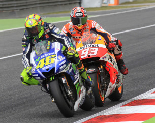 Валентино Росси и Марк Маркес, MotoGP 2014