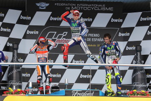 Подиум MotoGP Гран-При Испании 2015