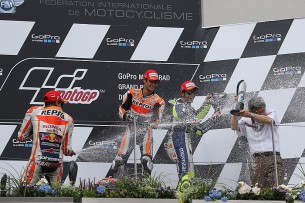 Подиум MotoGP Гран-При Германии 2015