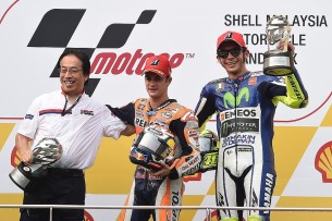 Валентино Росси и Дани Педроса, MotoGP Гран-При Малайзии 2015