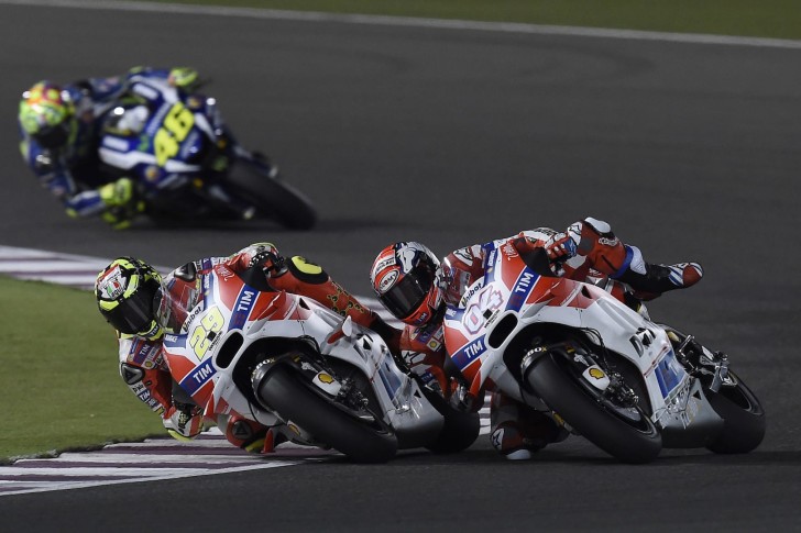 Андреа Довициозо и Андреа Ианноне, Гран-При Катара, MotoGP 2016
