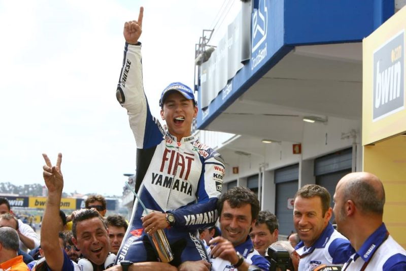 Хорхе Лоренсо выиграл первую гонку MotoGP (Эшторил, 2008)