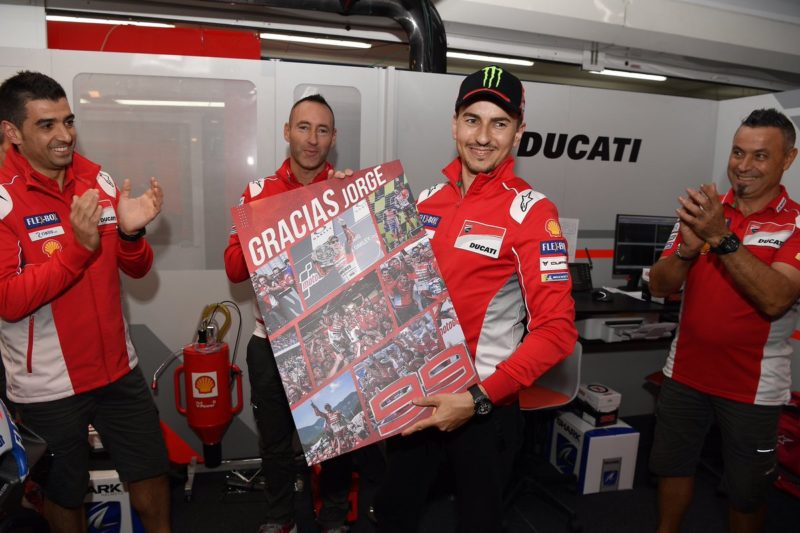 Хорхе Лоренсо прощается с Ducati (Рикардо Тормо, 2018)